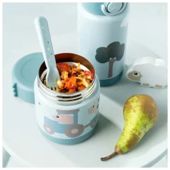 Boîte à repas isotherme tiny farm bleu