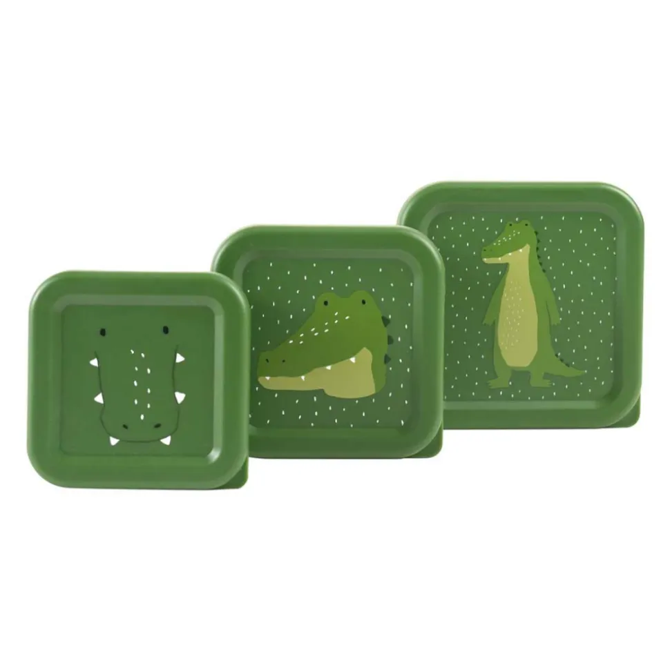 Boîtes à goûter - 3 pièces - mr. alligator