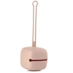 Boîte à tétines en silicone pâle
