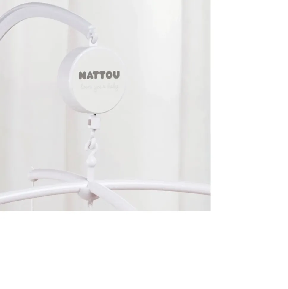 Boîtier musical pour mobile blanc mat
