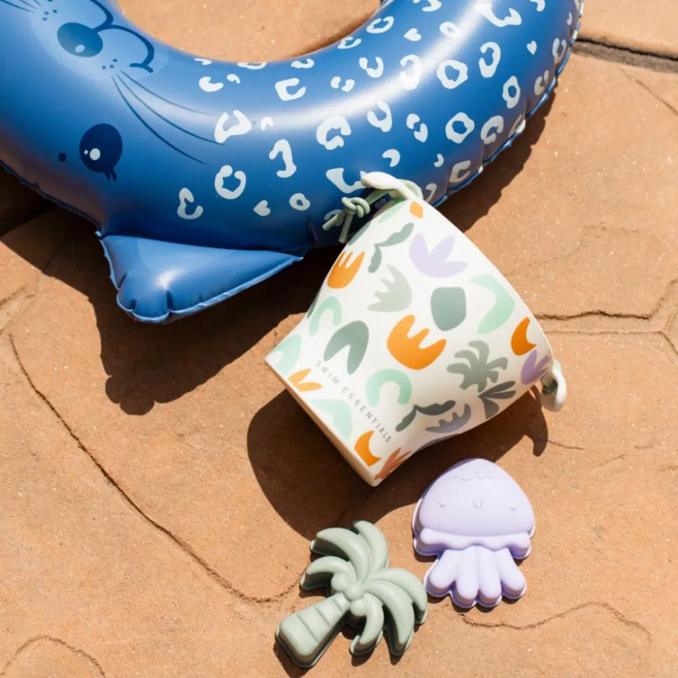 Bouée animale léopard bleu 55 cm