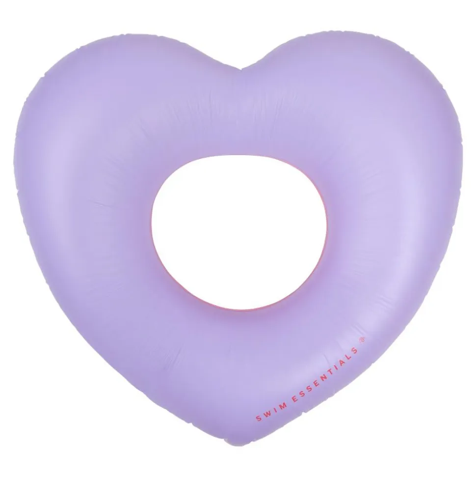 Bouée gonflable 90 cm cœur rouge