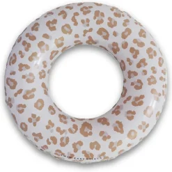 Bouée gonflable 90 cm léopard beige