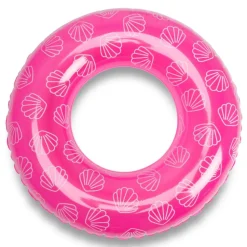 Bouée gonflable 90 cm rose coquillage