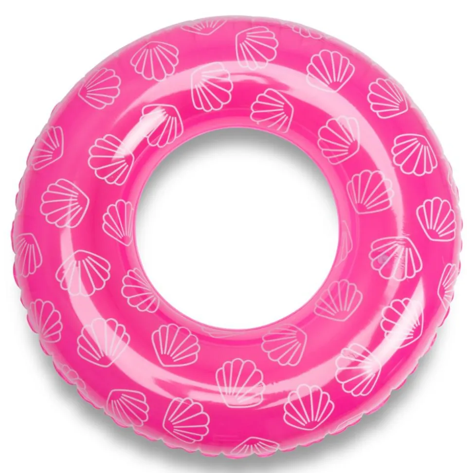 Bouée gonflable 90 cm rose coquillage
