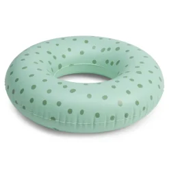 Bouée gonflable pois verts ø 65 cm