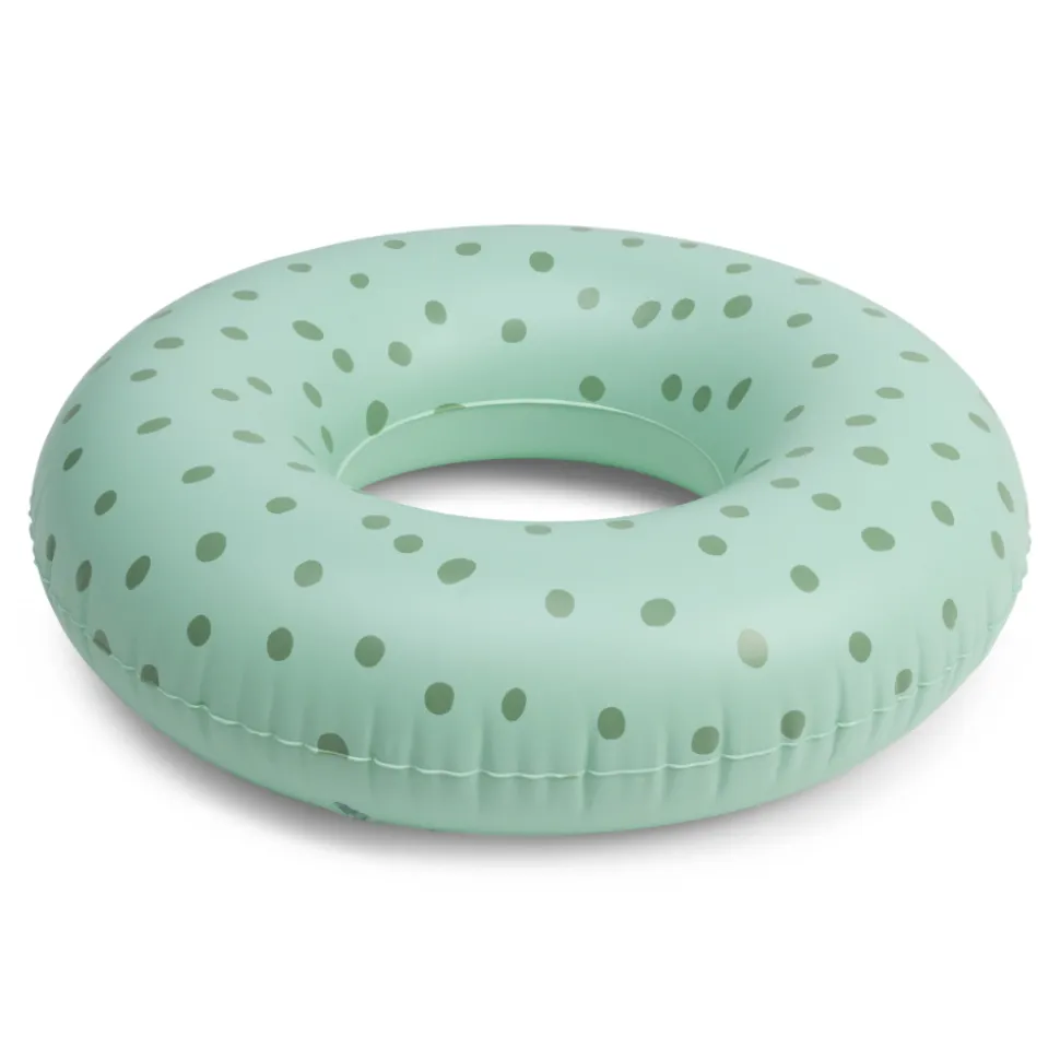 Bouée gonflable pois verts ø 65 cm