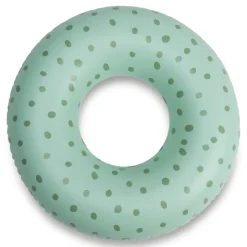 Bouée gonflable pois verts ø 65 cm