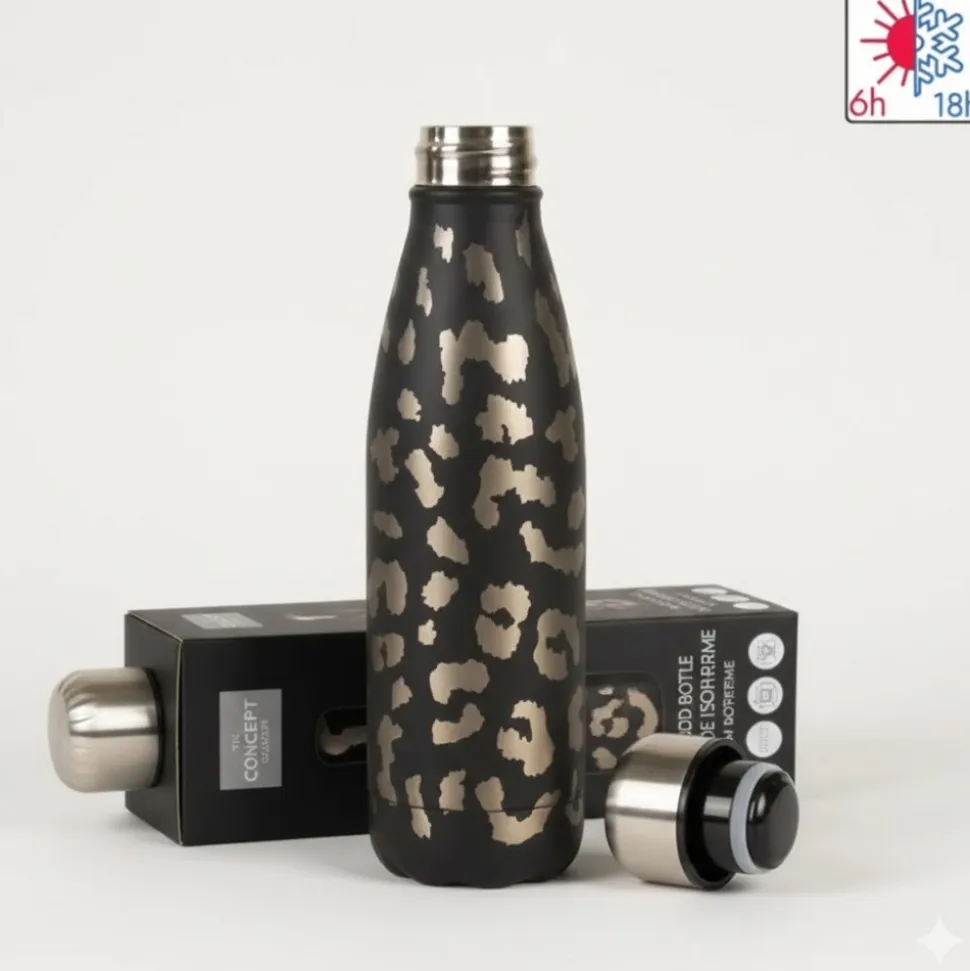 Bouteille isotherme léopard 50 cl