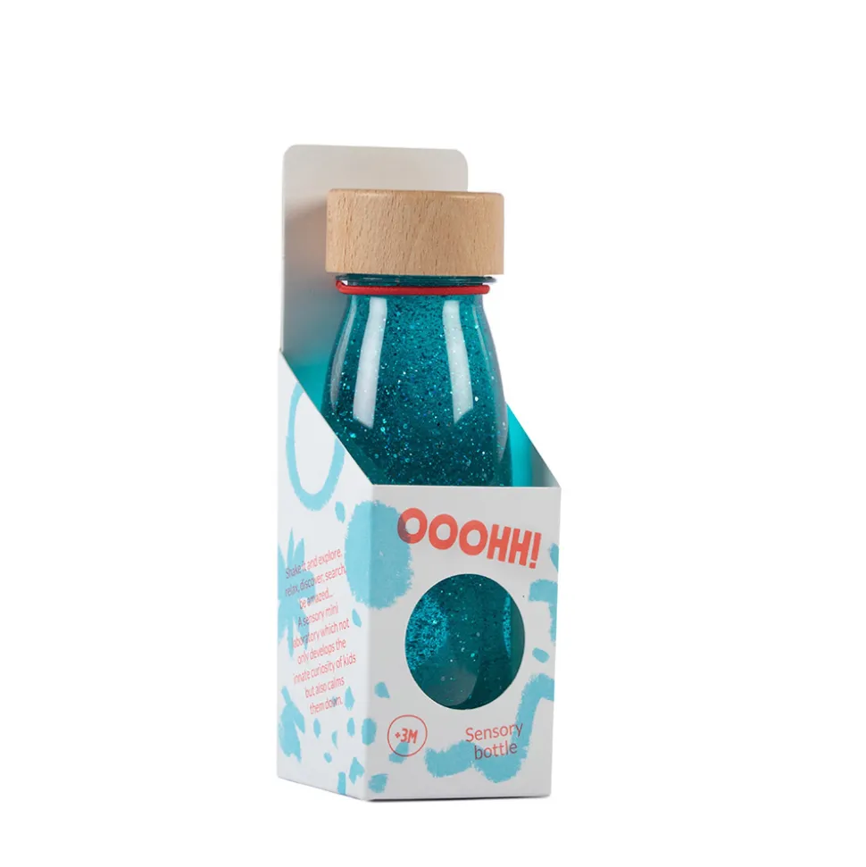 Bouteille sensorielle float turquoise