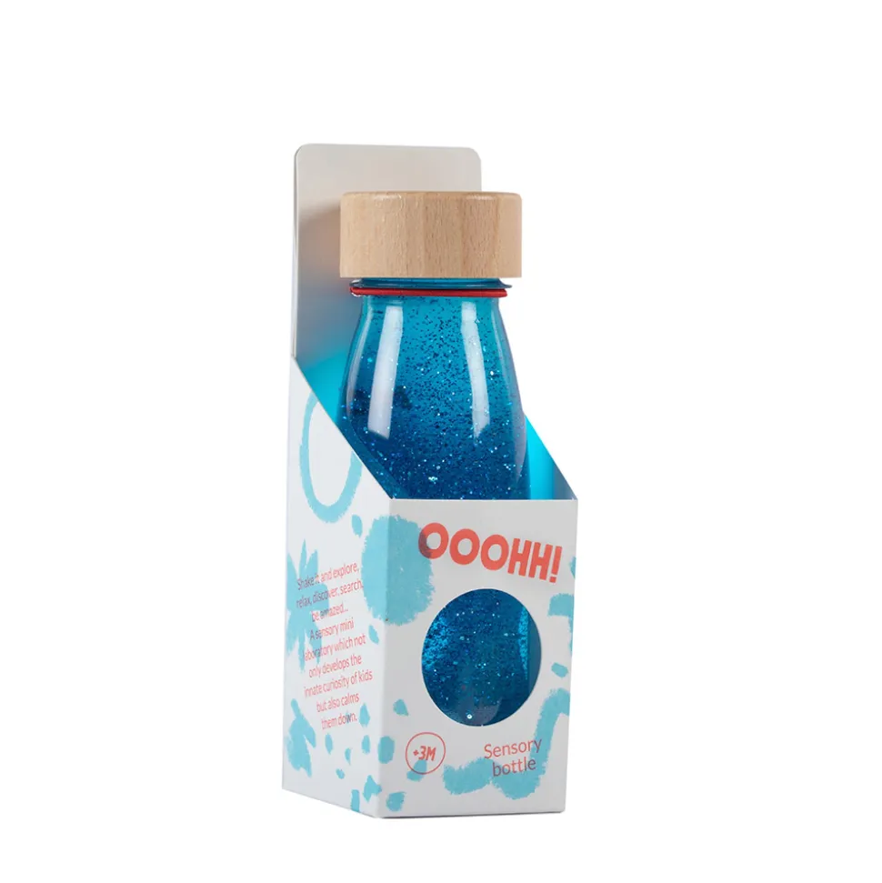 Bouteille sensorielle float bleue