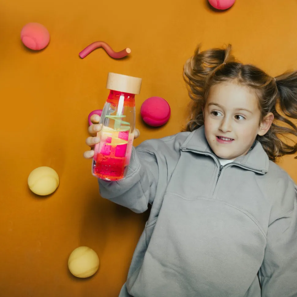 Bouteille sensorielle move spirale rose