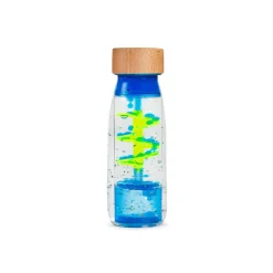 Bouteille sensorielle move spirale bleu