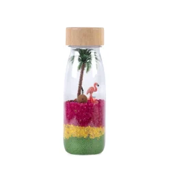 Bouteille sensorielle spy flamant rose