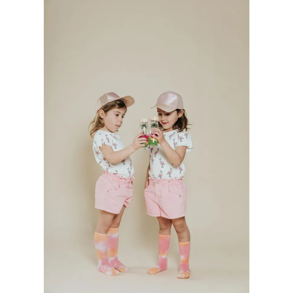 Bouteille sensorielle spy flamant rose