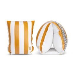 Brassards piscine enfant 0-2 ans - rayures jaunes