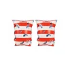 Brassards piscine enfant 2-6 ans - rayé blanc/rouge baleine