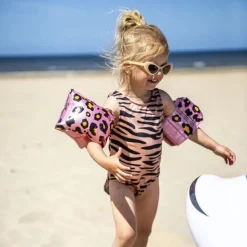 Brassards piscine enfant 2-6 ans - léopard rose gold