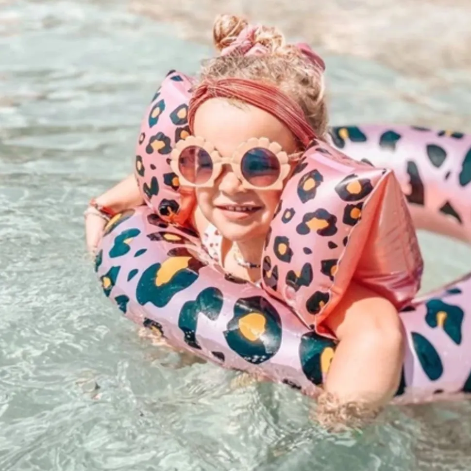 Brassards piscine enfant 2-6 ans - léopard rose gold