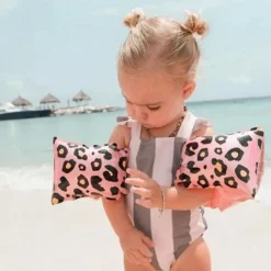 Brassards piscine enfant 0-2 ans - léopard rose gold