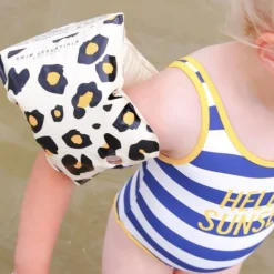 Brassards piscine enfant 2-6 ans - léopard beige