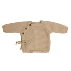 Brassière bébé naissance point mousse 0/1 mois - caramel