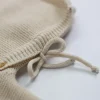 Brassière bébé naissance point mousse 0/1 mois - sable
