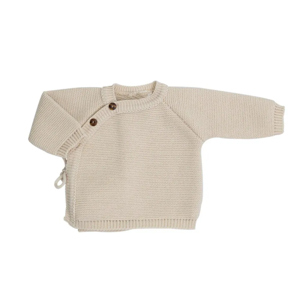 Brassière bébé naissance point mousse 0/1 mois - sable