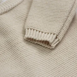 Brassière bébé naissance point mousse 0/1 mois - sable
