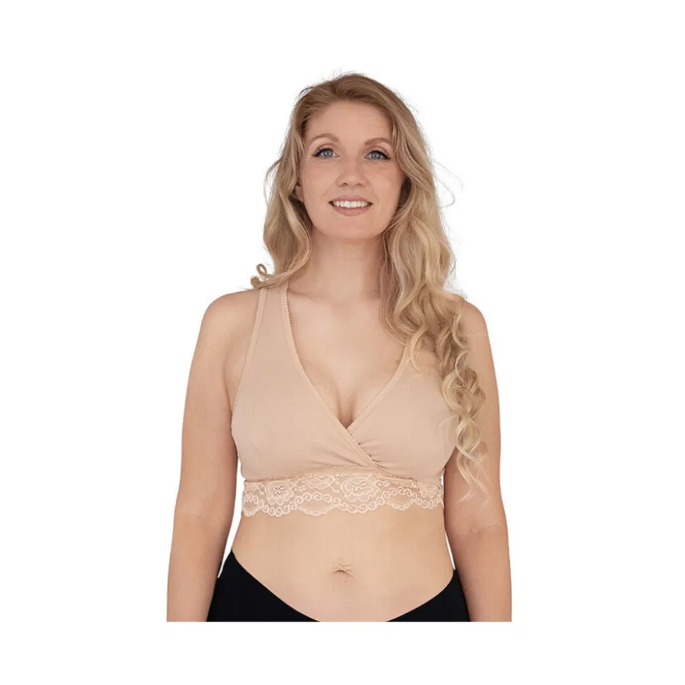 Brassière cache-coeur de grossesse et d'allaitement chair - xl