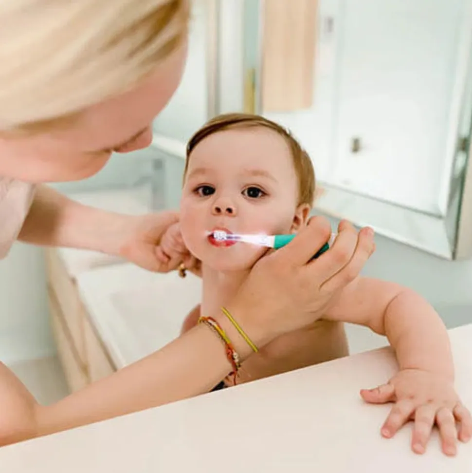 Brosse à dents électrique bébé et 2 têtes de remplacement - sonïk