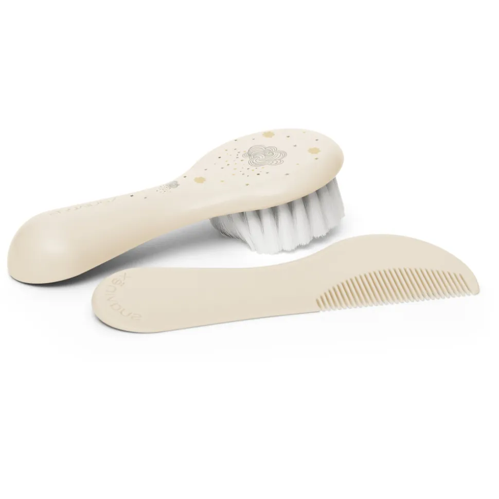 Brosse et peigne bébé dreams beige