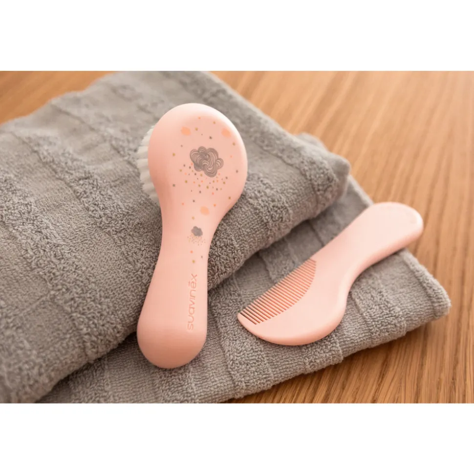 Brosse et peigne bébé dreams rose