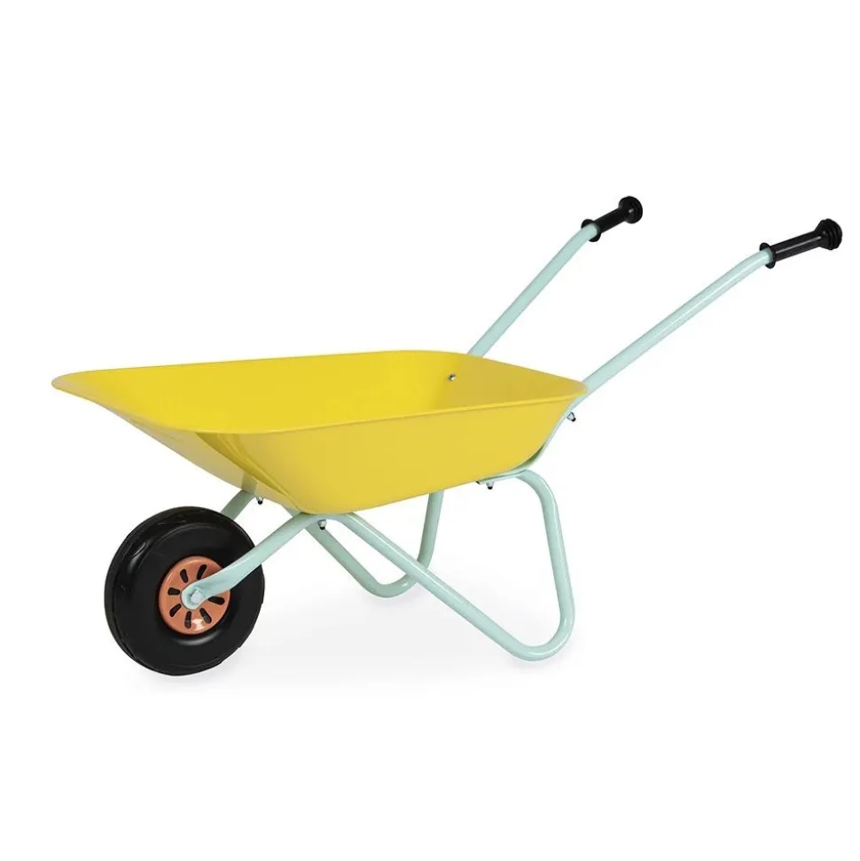 Brouette en métal pour enfant happy garden