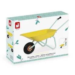 Brouette en métal pour enfant happy garden