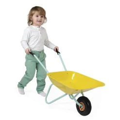 Brouette en métal pour enfant happy garden