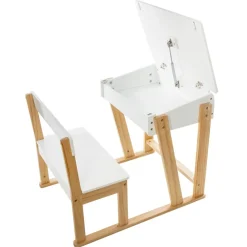 Bureau blanc étoile grises