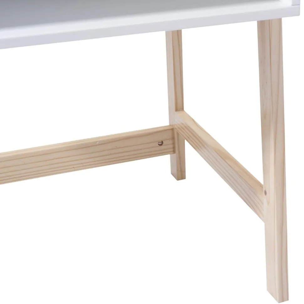 Bureau bois et blanc