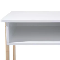 Bureau bois et blanc