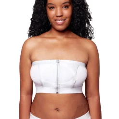 Bustier d'allaitement mains libres s blanc