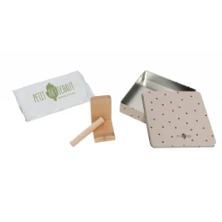 Cadre empreinte baby box carrée jolis coeurs