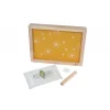 Cadre à empreinte daisy ochre