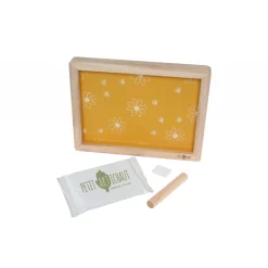Cadre à empreinte daisy ochre