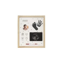 Cadre empreinte maternité bébé bois