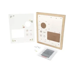 Cadre empreinte maternité bébé bois