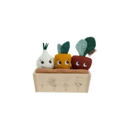 Cagette de 3 peluches légumes - garden of adventures
