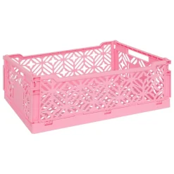 Cagette pliante arry 40 x 30 x 15 cm rose