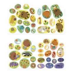 Cahier de stickers pour enfants la forêt