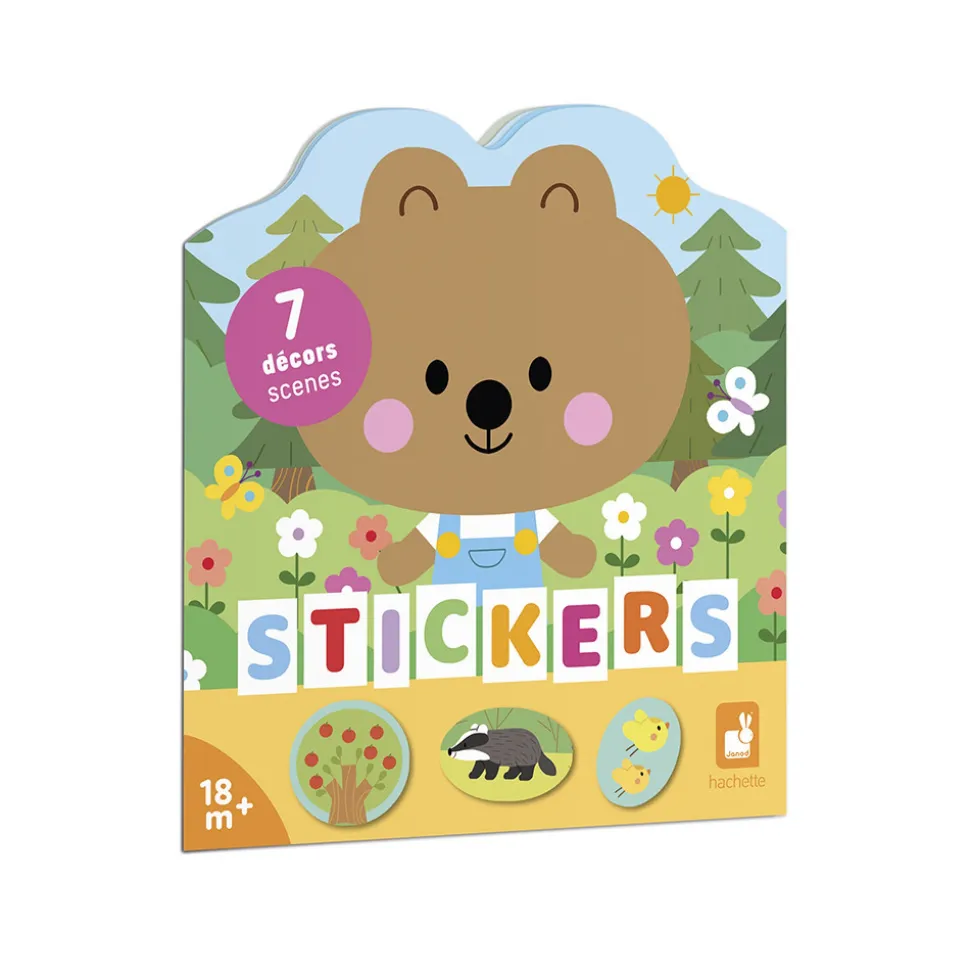 Cahier de stickers pour enfants la forêt