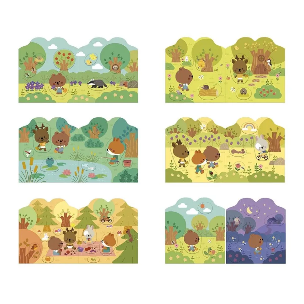 Cahier de stickers pour enfants la forêt